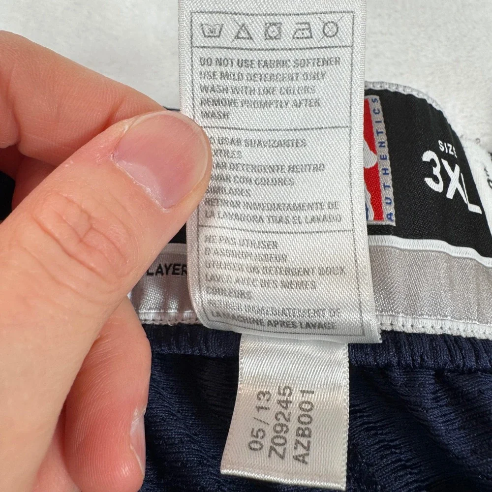 Adidas Denver Nuggets Snap Warmup Pants Navy 3XL‎ Tall +2 Flaw | Mens 3XLT Lot 2